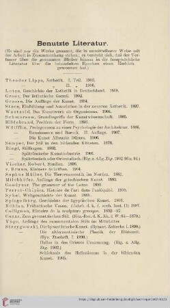 Benutzte Literatur
