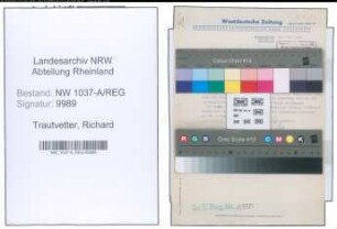 Entnazifizierung Richard Trautvetter , geb. 23.11.1898 ()