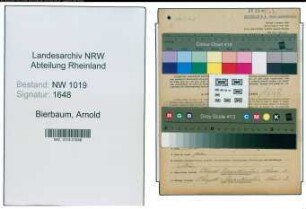 Entnazifizierung Arnold Bierbaum , geb. 19.08.1900 (Kaufmann)