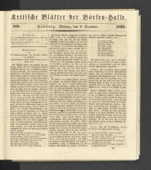 180. 9. Dezember 1833
