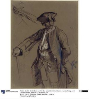 Modellstudie zum Fürsten Leopold von Anhalt-Dessau zu den "Kriegs- und Friedenshelden"