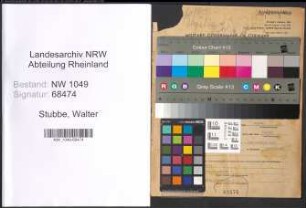 Entnazifizierung Walter Stubbe , geb. 16.04.1910 (Apotheker)