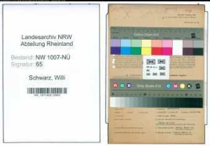 Entnazifizierung Willi Schwarz , geb. 20.09.1913 (Friseur)