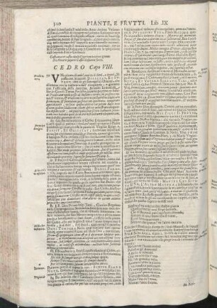 Cedro Capo VIII. [Cerro. Cap. IX., Cipresso. Capo X., Cotogno Capo XI., Elera Capo XII., Fico, Fico Salvatico, Fico D'India, Fico D'Egitto Cap. XIII., Frassino. Cap. XIV., Gelso Moro Capo. XV.]