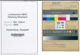Entnazifizierung Elisabeth Heisterkamp , geb. 14.12.1914 (Postbeamtin)