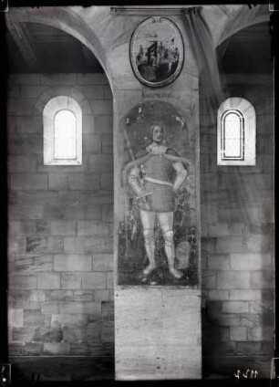 Klosterkirche; Bildnis Konradins im Langhaus