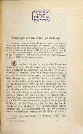 Kleinere Schriften strafrechtlichen Inhaltes