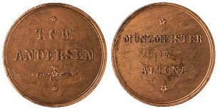 Münzmeisterpfennig, Schleswig-Holstein, Provisorische Regierung:Kgl. Linie, Frederik VII. (1848-1863)