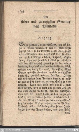 Am sieben und zwanzigsten Sonntag nach Trinitatis