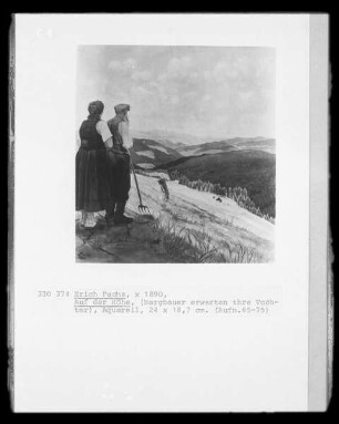 Auf der Höhe (Bergbauern erwarten ihre Tochter)