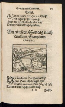 Am fünften Sontag nach Trinitatis ...