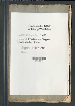 Differenzen zwischen Nassau-Dillenburg, Sayn-Hachenburg und Sayn-Altenkirchen wegen der Grenzen zwischen dem saynischen Amt Friedewald und dem Grund Burbach