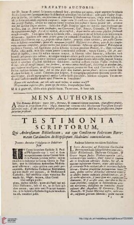 Testimonia scriptorum