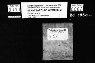 Sonderrieter Gültbuch, renoviert anno 1691 (mit Vornamenregister)