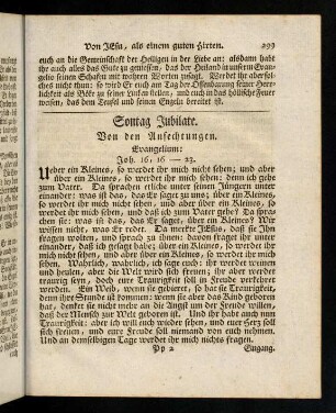 299-309, Sontag Jubilate