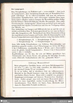 Achtung: Momentblitz!