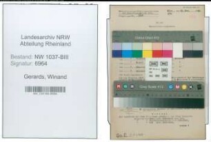Entnazifizierung Winand Gerards , geb. 31.10.1909 (Polizeibeamter)