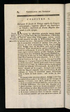 84-104, Chapitre V