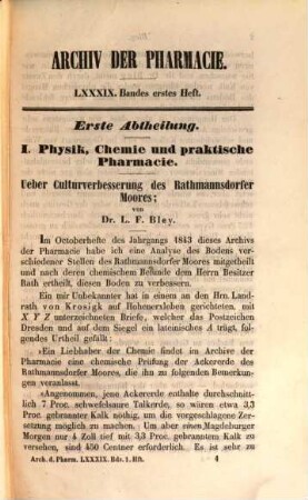 Archiv der Pharmazie : chemistry in life sciences. 39. 1844