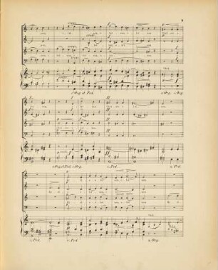 Missa in C : in honorem S. Caeciliae ; für Sopran, Alt, Tenor u. Bass mit Begl. von 2 Violinen, Viola, (Cello, Contrabass), 2 Oboen (oder Clarinetten), 2 Hörner, 2 Trompeten u. Pauken, oder für 4 Singstimmen u. Orgel allein ; op. 55
