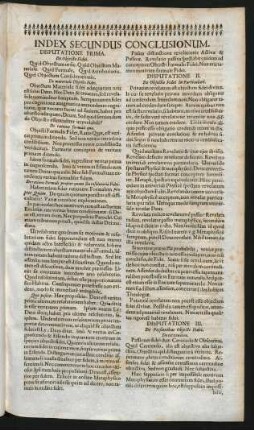 Index Secundus Conclusionum.