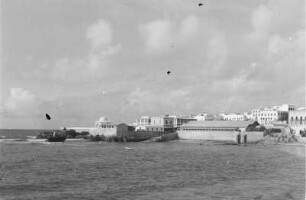 Blick auf Mogadischu : Blick auf Mogadischu vom Wasser aus.