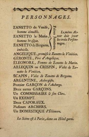 Les trois jumeaux venitiens