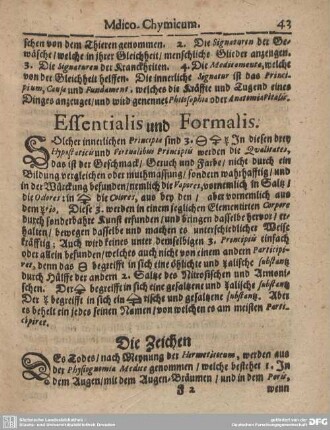 Essentialis und Formalis.