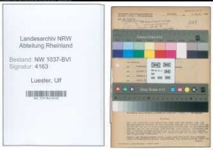 Entnazifizierung Ulf Luester , geb. 05.02.1909 (Assessor)