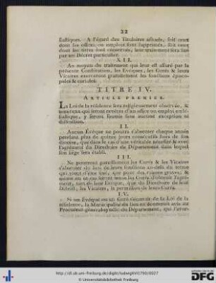 Titre IV.