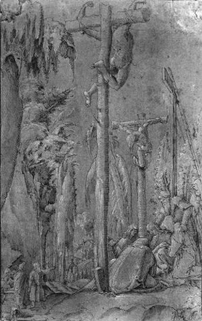 Kreuzigung in einem Walde