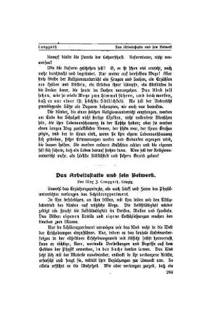 Das Arbeitsstativ und sein Beiwerk