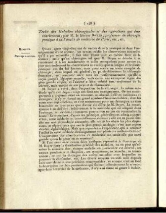 Traité des Maladies chirurgicales et des opérations qui leur conviennent