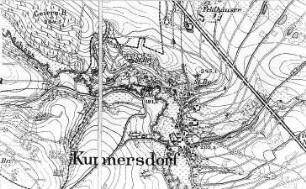 Schöpstal-Kunnersdorf. Meßtischblatt, Sekt. Horka, 1886