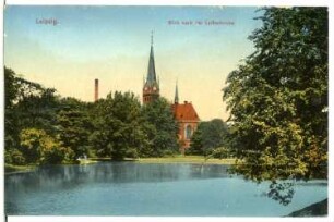 Leipzig. Blick auf die Lutherkirche