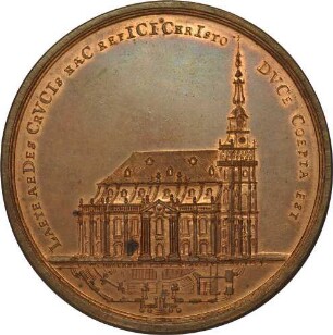 Prinz Xaver und Kurfürst Friedrich August III. - Grundsteinlegung der Kreuzkirche in Dresden