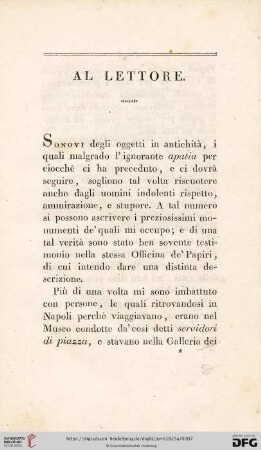 Al Lettore