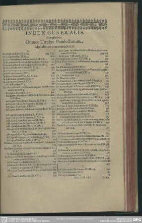 Index Generalis