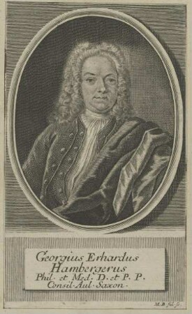 Bildnis des Georgius Erhardus Hambergerus