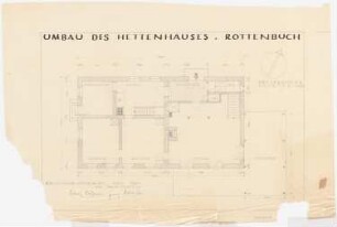 Hettenhaus, Rottenbuch: Grundriss Erdgeschoss 1:50