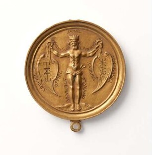 Eine Medaille aus "alchemistischem Gold"
