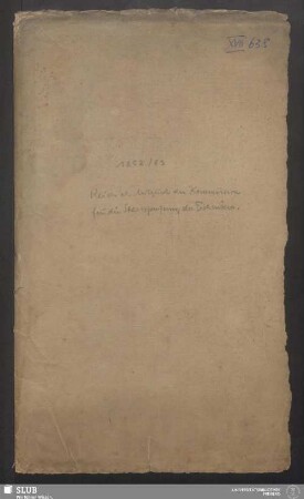 Reich als Mitglied der Kommission für die Staatsprüfung der Techniker - XVII 638 2. : 1852-1853 : [Korrespondenz zwischen dem Ministerium des Innern und der Finanzen und Ferdinand Reich]