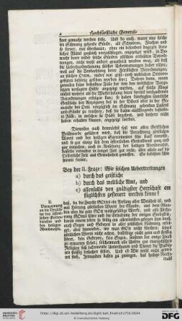 Bey der II. Frage: Wie solchen Uebertrettungen […]?