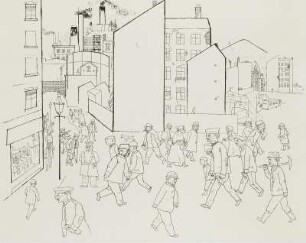 Lithographie aus dem Zyklus "Im Schatten"