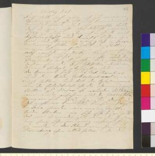 Brief von Pogwisch, Ulrike von an Goethe, Johann Wolfgang von