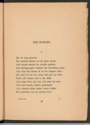 Der Buesser I-III