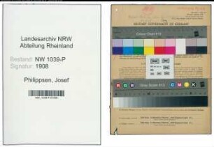 Entnazifizierung Josef Philippsen , geb. 13.01.1896 (Polizist)