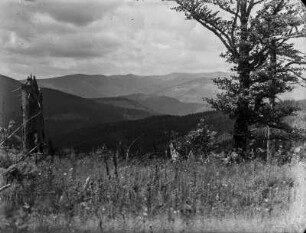 Landschaft : Blick über eine Landschaft der Karpaten.