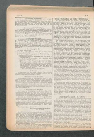 ¬Dem¬ Gedenken an Otto Willmann