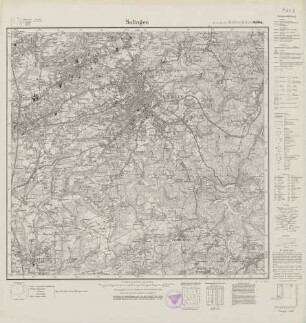 4808 (alte Nr.: 2781) Solingen, Meßtischblatt (4cm - Karte)